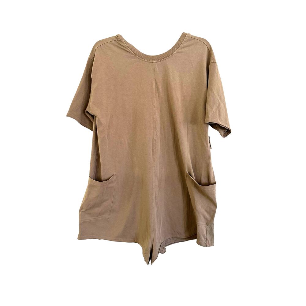 FP Movement Women's Hot Shot Tee Romper, Small, Mocha Latte - Picture 4 of 6